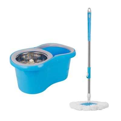 China Rotary Refill Wringer Microfiber Mop Set Magic 360 Spin Floor Cleaning Mop and Bucket Set en venta