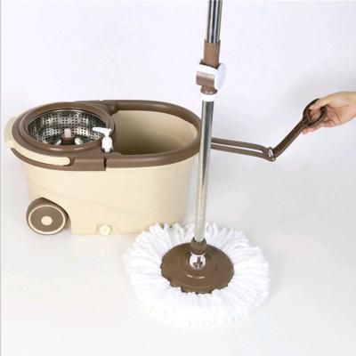 China Home Cleaner Microfiber Mop Set Long Handle 360 Wring Squeezer Plastic Bucket en venta