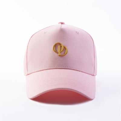 China 5 Panel Pink COMMON Badge Embroidery Design Fashion Baseball Cap Black Outdoor Sports Hats For Women Men for sale