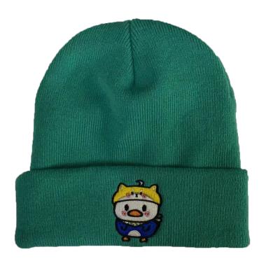 China JOINT Winter Plain Beanie Hat Multicolor Knitted Hat Custom Acrylic Knit Hat for sale