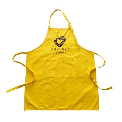 China MOQ Custom Cotton Apron Embroidery Logo Kitchen BBQ Kids Adult Low Cooking Cooking Aprons for sale