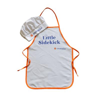 China Custom Logo Kids Kitchen Apron And Different Size Chef Hat Non Woven Material Eco - Friendly Colorful for sale