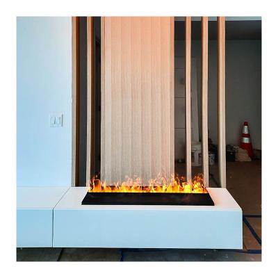 China Modern New Design TV Fireplace Mantels Wall Unit Cabinet Led Indoor Fireplace Water Vapor Electric Fireplace Water for sale