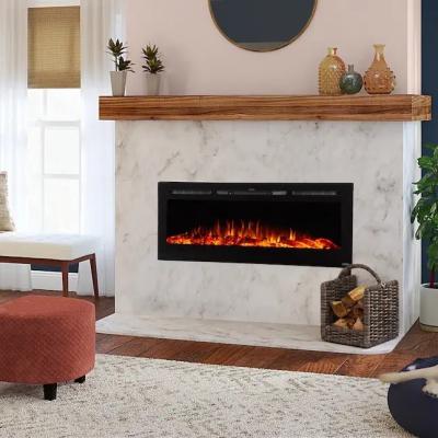 China 18/36/40/50/60/70/80 Inch Contemporary Decorative Insert Wall Fireplace Electric Space Heater Luxury for sale