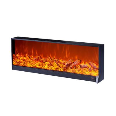 China Contemporary Modern Wood Stove Wall Mounted White Marble Led Used Electric Fireplace for sale