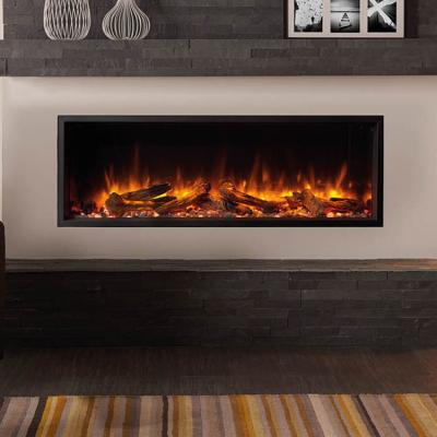 China Contemporary High Quality Muti Colors Electric Fireplace 3 Side Wall Mounted Decorative Flame for sale