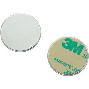 China High Quality Good Look Thinnest Ndfeb Disc Button Magnet with 3M Adhesive for sale