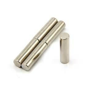 China N35 Cylinder Shape Gold Plating Sintered Permanent  Neodymium Magnet for sale