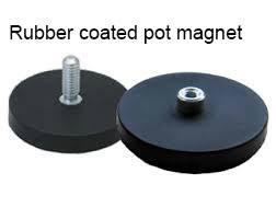 China D88 Rubber Coated Pot Neodymium Car Roof Magnets for sale