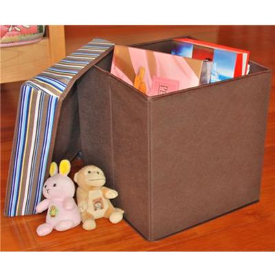 China Factory Price Collapsible Canvas Kids Dongyi Storage Ottoman Stool for sale