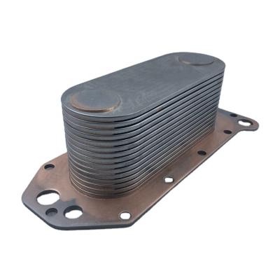 China Engine Oil Cooler Core 3966365 3957533 3944464 3943460 5284362 Diesel Engine Oil Cooler Core 6L L375 ISLAND for sale