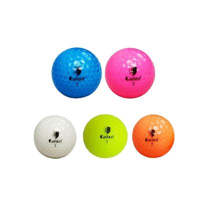 China Golf Ball Platform Brand new colored mini golf course Balls 2 piece rainbow golf balls for sale