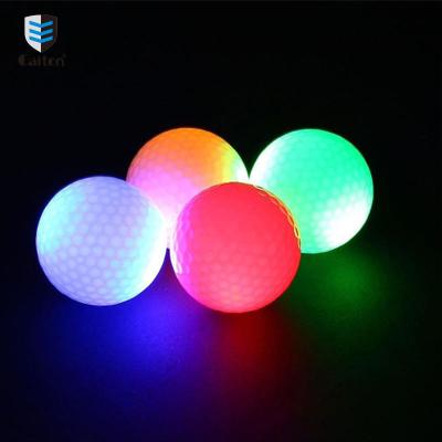 China Golf Ball Platform Custom Colorful Super Bright LED Golf Balls Glowing in The Dark Flashing Light Up Golf Ball for sale