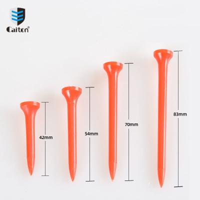 China Durable custom 42 54 70 83mm Big Cup Martini Glass Style Reduce Friction Plastic Golf Tees for sale