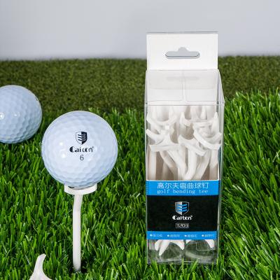 China Durable custom logo golf tees White plastic golf tees rubber golf tees for driving range for sale