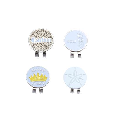 China Durable Golf ball markers wholesale Custom metal blank golf ball marker set poker chip for sale