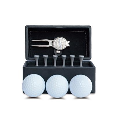 China custom wholesale golf accessories series gift golf ball golf tee ball marker sets box G101 for sale