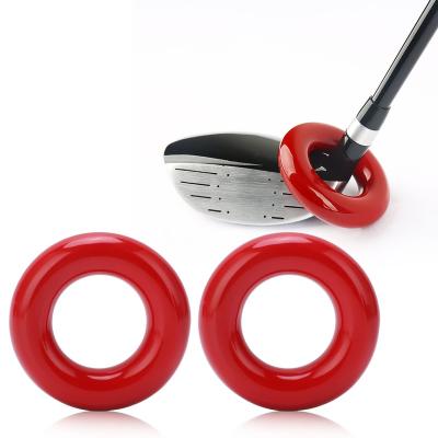 China Rubber Golf Club Warm Up Swing Weight Ring Golf Training Practice Aid Golf Accessory for sale