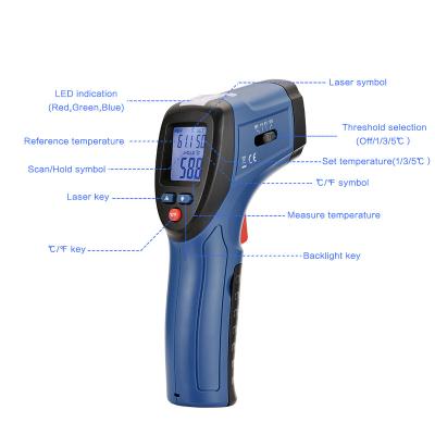 China DT-8666 CEM Thermal Leak Detector, Non-contact Infrared Thermometer Temperature Gun with DT-8666 Audible Alarm 1% Reading for sale