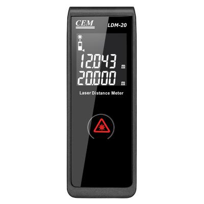 China CEM LDM-20 Range Finder Measure 65ft/20m MINI Laser Distance Meter Laser with Highlight LCD Display LDM-20 for sale