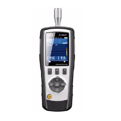 China CEM DT-9851M Professional Handheld PM0.3, PM2.5, 10um Airbone Gas Laser Air Particle Counter For CleanRoom Quality Detector DT-9851M Price for sale