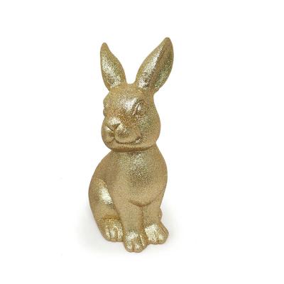 China Stunning Decor Easter Bunny Rabbit Easter Decoration Bunny Plastic Glitter Bunny Party Table for sale