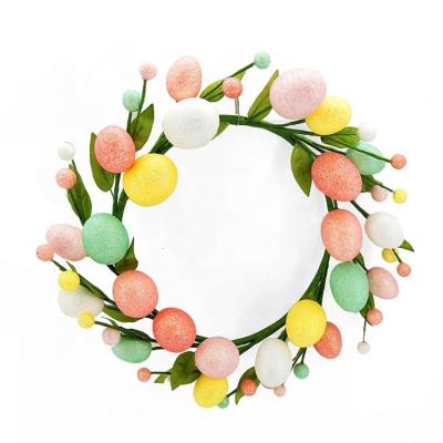 China China Easter Home Decoration Suppliers China Glitter Easter Egg Garland Colorful Plastic Easter Eggs for sale