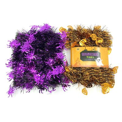 China Tinsel Halloween Party Home Decoration Tinsel Garland 4m Halloween Tinsel Garland Customized Color Halloween Costume for sale