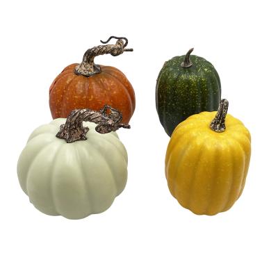 China Festival Thanksgiving Decoration Mini Platic Pumpkin Decoration Autumn Harvest Thanksgiving Decoration for sale