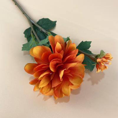 China Artificial Flower Home Decor Wholesales Silk Flower Artificial Flower Dahlia Flowers Artificial Flora For Decoration Wedding Home for sale