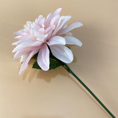 China Hot Sales Artificial Flower Home Deco Dahlia Flora Artificial Flower Silk Flower For Decoration Wedding Home for sale