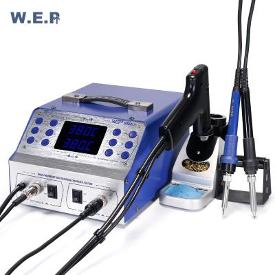 China Machine Repair Shops WEP 948D-II Tin Gun 3 in 1 Desoldering Intelligent Soldering Station for sale