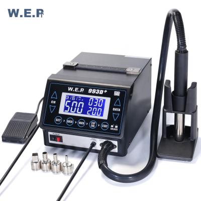 China Upgraded WEP 993D+ Welding Machine Version Desoldering Station Rework Soldering Station for sale