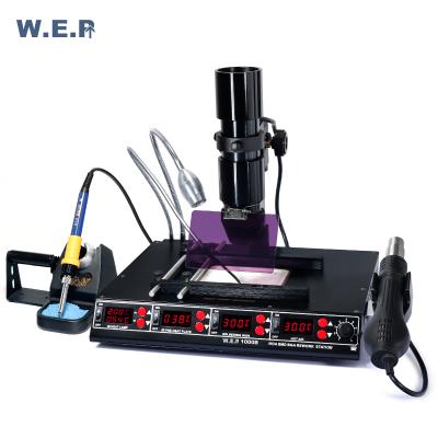 China Machinery Repair Shop WEP 1000B BGA Infrared Hot Air Rework Soldering Station for sale