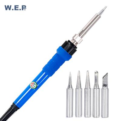 China WEP-947-II 60W Machinery Repair Shops Adjustable Temperature Soldering Repair Tool Kit Set Board Electric Soldering Iron for sale