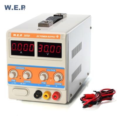 China WEP 305D-III 30V 5A 37*32.5*42cm Variable Set DC Power Supply for sale