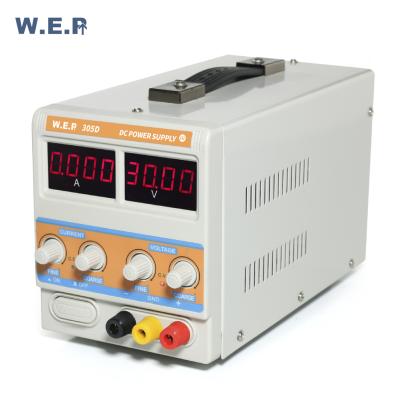 China Machinery Repair Shops WEP 305D-III Voltage And Current Adjustable DC Power Supply for sale