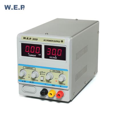 China Machinery Repair Shops WEP 305D-II 0-30v DC Regulated Power Supply for sale