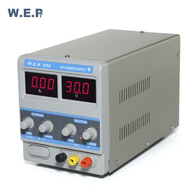 China Machinery Repair Shops WEP 305D-I Voltage And Current Adjustable DC Power Supply for sale