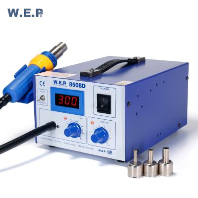 China Machinery Repair Shops WEP 8508D HOT AIR SMD REWORK STATION Homemade With Heat Gun for sale