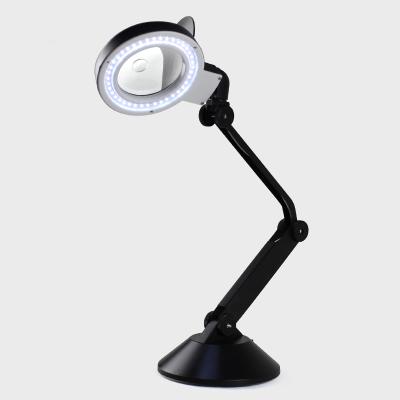 China Machinery Repair Shops 40 LED Folding Magnifier Lamp Magnifying Lamp 728LED for sale