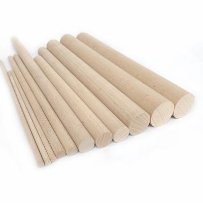 China China factory direct round wooden craft sticks smooth for DIY crafts and customized sizes for sale