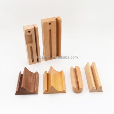 China China Natural Wood Postcard Support Wedding Table Business Card Support Photo Display Frame Base Beech Base for sale