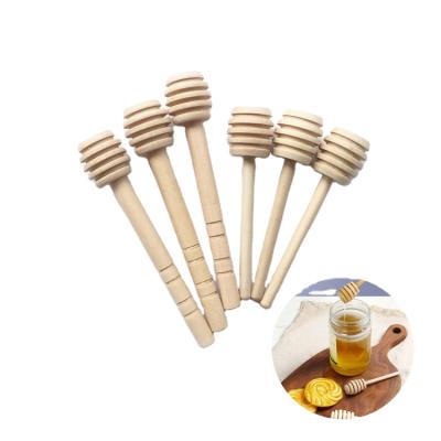 China Skillful Design Minimalist Factory Wooden Honey Stick Honey Dipper Spoon for Dipping for sale