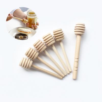 China Best Minimalist Standard Mini Wooden Honey Dipper Stick for Kitchen for sale