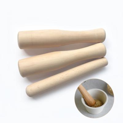 China Hot Selling Burlywood Garlic Wood Hammered Grinding Stick for sale