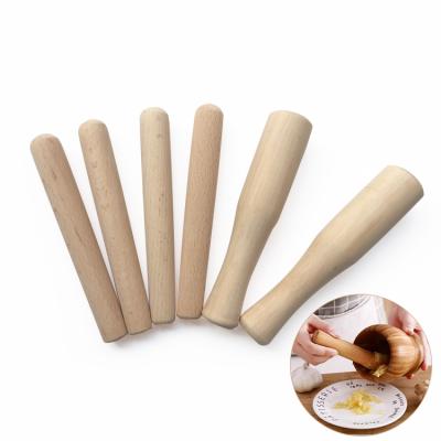 China Hot Selling Wooden Baby Food Supplement Wooden Hammered Grinding Stick for sale