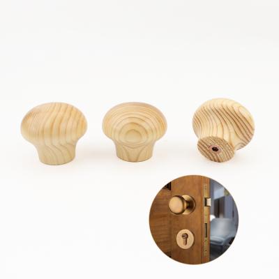 China Modern Small Log Door Drawer Furniture Natural Material Knob for sale