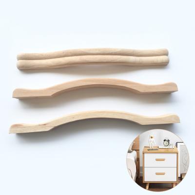 China Modern Stylish Schima Superba Customize Two Hole Wood Furniture Handle for sale