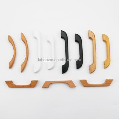 China Custom Natural China Beech Door Handles Woodwork and Wooden Handles for Sideboards, Drawers and Wardrobes for sale